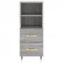 Aparador madera de ingeniería gris Sonoma 34,5x34x90 cm de vidaXL, Aparadores - Ref: Foro24-828650, Precio: 52,48 €, Descuent...