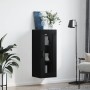 Armario de pared negro 34,5x34x90 cm de vidaXL, Aparadores - Ref: Foro24-828909, Precio: 52,39 €, Descuento: %