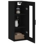 Armario de pared negro 34,5x34x90 cm de vidaXL, Aparadores - Ref: Foro24-828909, Precio: 52,39 €, Descuento: %