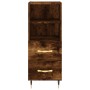 Aparador madera de ingeniería roble ahumado 34,5x34x90 cm de vidaXL, Aparadores - Ref: Foro24-828649, Precio: 51,28 €, Descue...