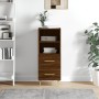 Aparador madera de ingeniería marrón roble 34,5x34x90 cm de vidaXL, Aparadores - Ref: Foro24-828659, Precio: 53,49 €, Descuen...