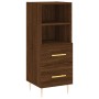 Aparador madera de ingeniería marrón roble 34,5x34x90 cm de vidaXL, Aparadores - Ref: Foro24-828659, Precio: 53,49 €, Descuen...