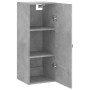 Armario de pared gris hormigón 34,5x34x90 cm de vidaXL, Aparadores - Ref: Foro24-828832, Precio: 46,95 €, Descuento: %