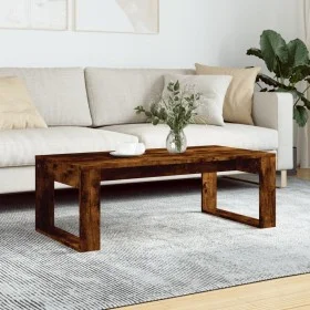 Mesa de centro madera de ingeniería roble ahumado 102x50x35 cm de vidaXL, Mesas de centro - Ref: Foro24-823363, Precio: 52,42...