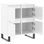 Aparador de madera contrachapada blanco brillante 60x35x70 cm de vidaXL, Aparadores - Ref: Foro24-831222, Precio: 98,54 €, De...