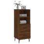 Aparador madera de ingeniería marrón roble 34,5x34x90 cm de vidaXL, Aparadores - Ref: Foro24-828691, Precio: 57,32 €, Descuen...