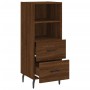 Aparador madera de ingeniería marrón roble 34,5x34x90 cm de vidaXL, Aparadores - Ref: Foro24-828691, Precio: 57,32 €, Descuen...