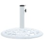 Base de sombrilla de hierro fundido blanco 12 kg 48 cm en Bases para sombrillas | Comprar online en Foru.es