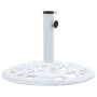 Base de sombrilla de hierro fundido blanco 12 kg 48 cm en Bases para sombrillas | Comprar online en Foru.es