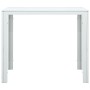 Mesa de centro de HDPE con aspecto de madera blanco 78x78x74 cm en Mesas de centro | Comprar online en Foru.es