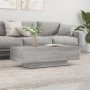 Mesa de centro madera de ingeniería gris Sonoma 100x49,5x31 cm de vidaXL, Mesas de centro - Ref: Foro24-833894, Precio: 61,70...