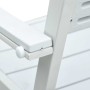 Sillas de jardín 4 unidades HDPE aspecto de madera blanco en Sillas de jardín | Comprar online en Foru.es