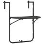 Mesa balcón colgante plástico aspecto ratán marrón 60x64x83,5cm en Mesas de jardín | Comprar online en Foru.es