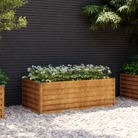 Jardinera acero corten 100x50x36 cm de vidaXL, Maceteros y jardineras - Ref: Foro24-151975, Precio: 37,10 €, Descuento: %