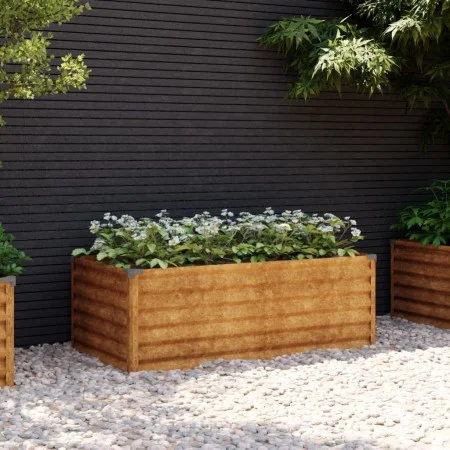 Jardinera acero corten 100x50x36 cm de vidaXL, Maceteros y jardineras - Ref: Foro24-151975, Precio: 37,10 €, Descuento: %