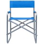 Sillas de director 2 unidades acero azul en Sillas de jardín | Comprar online en Foru.es