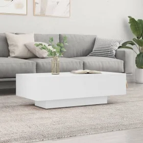 Engineered wood white coffee table 100x49.5x31 cm by vidaXL, Coffee table - Ref: Foro24-833889, Price: 78,44 €, Discount: %