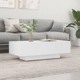 Mesa de centro madera de ingeniería blanco 100x49,5x31 cm de vidaXL, Mesas de centro - Ref: Foro24-833889, Precio: 76,79 €, D...