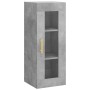 Armario de pared gris hormigón 34,5x34x90 cm de vidaXL, Aparadores - Ref: Foro24-828904, Precio: 41,95 €, Descuento: %