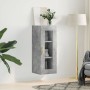 Armario de pared gris hormigón 34,5x34x90 cm de vidaXL, Aparadores - Ref: Foro24-828904, Precio: 41,95 €, Descuento: %