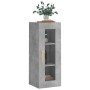 Armario de pared gris hormigón 34,5x34x90 cm de vidaXL, Aparadores - Ref: Foro24-828904, Precio: 41,95 €, Descuento: %