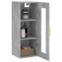 Armario de pared gris hormigón 34,5x34x90 cm de vidaXL, Aparadores - Ref: Foro24-828904, Precio: 41,95 €, Descuento: %