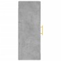 Armario de pared gris hormigón 34,5x34x90 cm de vidaXL, Aparadores - Ref: Foro24-828904, Precio: 41,95 €, Descuento: %