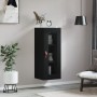 Armario de pared negro 34,5x34x90 cm de vidaXL, Aparadores - Ref: Foro24-828885, Precio: 51,44 €, Descuento: %
