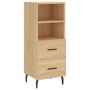 Aparador madera contrachapada color roble Sonoma 34,5x34x90 cm de vidaXL, Aparadores - Ref: Foro24-828687, Precio: 67,38 €, D...