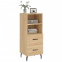 Aparador madera contrachapada color roble Sonoma 34,5x34x90 cm de vidaXL, Aparadores - Ref: Foro24-828687, Precio: 67,38 €, D...