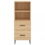 Aparador madera contrachapada color roble Sonoma 34,5x34x90 cm de vidaXL, Aparadores - Ref: Foro24-828687, Precio: 67,38 €, D...