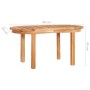 Mesa de centro de madera maciza de teca 90x50x45 cm en Mesas de centro | Comprar online en Foru.es
