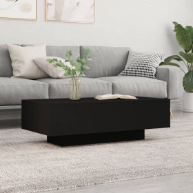 Mesa de centro madera de ingeniería negro 100x49,5x31 cm de vidaXL, Mesas de centro - Ref: Foro24-833890, Precio: 54,98 €, De...