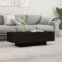Mesa de centro madera de ingeniería negro 100x49,5x31 cm de vidaXL, Mesas de centro - Ref: Foro24-833890, Precio: 54,98 €, De...