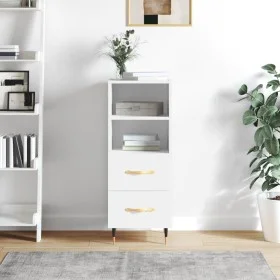 Aparador madera de ingeniería blanco 34,5x34x90 cm de vidaXL, Aparadores - Ref: Foro24-828644, Precio: 52,48 €, Descuento: %