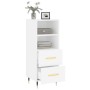 Aparador madera de ingeniería blanco 34,5x34x90 cm de vidaXL, Aparadores - Ref: Foro24-828644, Precio: 53,00 €, Descuento: %