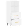 Aparador madera de ingeniería blanco 34,5x34x90 cm de vidaXL, Aparadores - Ref: Foro24-828644, Precio: 53,00 €, Descuento: %