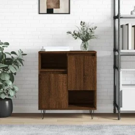 Aparador madera contrachapada marrón roble 60x35x70 cm de vidaXL, Aparadores - Ref: Foro24-831195, Precio: 62,69 €, Descuento: %