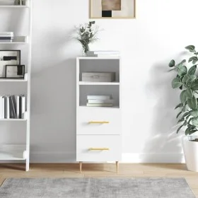Glossy white plywood sideboard 34.5x34x90 cm by vidaXL, Sideboards - Ref: Foro24-828654, Price: 56,18 €, Discount: %