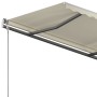 Toldo de pie manual retráctil crema 400x350 cm en Toldos | Comprar online en Foru.es