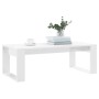 Mesa de centro madera de ingeniería blanco brillo 102x50x35 cm de vidaXL, Mesas de centro - Ref: Foro24-823360, Precio: 59,98...
