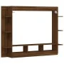 Mueble para TV madera de ingeniería roble marrón 152x22x113 cm de vidaXL, Armarios y almacenamiento - Ref: Foro24-833729, Pre...