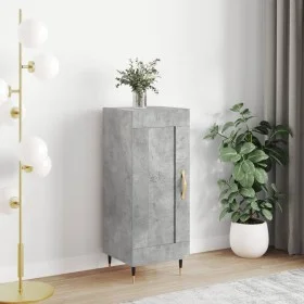 Aparador de madera contrachapada gris hormigón 34,5x34x90 cm de vidaXL, Aparadores - Ref: Foro24-830424, Precio: 56,40 €, Des...