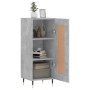 Aparador de madera contrachapada gris hormigón 34,5x34x90 cm de vidaXL, Aparadores - Ref: Foro24-830424, Precio: 57,09 €, Des...