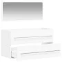 Armario de baño con espejo madera de ingeniería blanco de vidaXL, Muebles de baño - Ref: Foro24-833879, Precio: 51,96 €, Desc...