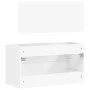 Armario de baño con espejo madera de ingeniería blanco de vidaXL, Muebles de baño - Ref: Foro24-833879, Precio: 51,96 €, Desc...