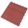 Baldosas de terraza 10 uds plástico rojo 30,5x30,5 cm en Materiales de construcción | Comprar online en Foru.es