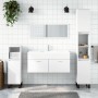 Armario de baño con espejo madera de ingeniería blanco de vidaXL, Muebles de baño - Ref: Foro24-833884, Precio: 72,58 €, Desc...