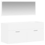 Armario de baño con espejo madera de ingeniería blanco de vidaXL, Muebles de baño - Ref: Foro24-833884, Precio: 72,58 €, Desc...