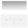 Armario de baño con espejo madera de ingeniería blanco de vidaXL, Muebles de baño - Ref: Foro24-833884, Precio: 72,58 €, Desc...
